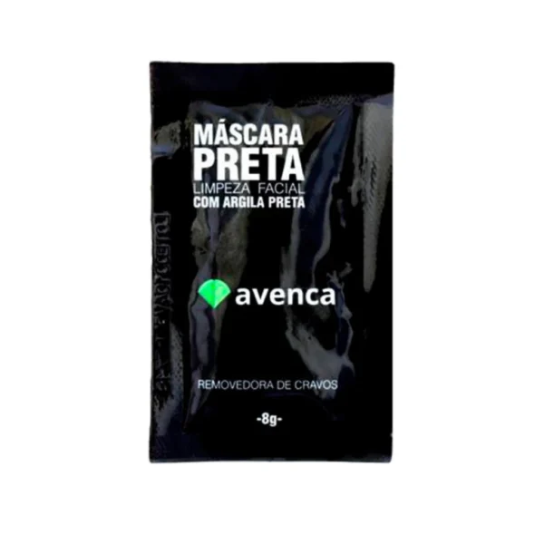 Máscara Preta Removedora De Cravos Sachê 8g - Avenca Cosméticos